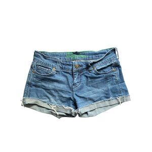 vintage delia’s low-rise denim mini shorts